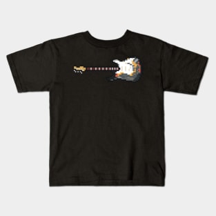 Pixel 1965 Burnt Astoria Lefty Guitar Kids T-Shirt